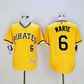 Pittsburgh Pirates #6 Starling Marte Gold 2016 Flexbase Authentic Collection Stitched Jersey,baseball caps,new era cap wholesale,wholesale hats